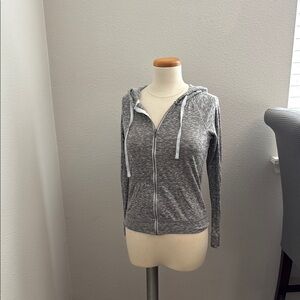 Zine Clothing Gray Marled Zip-Up Hoodie